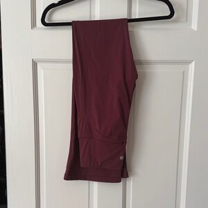 NWOT Lululemon Burgundy Flare Leggings